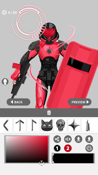 Hero Girl Avater Maker - Image screenshot of android app