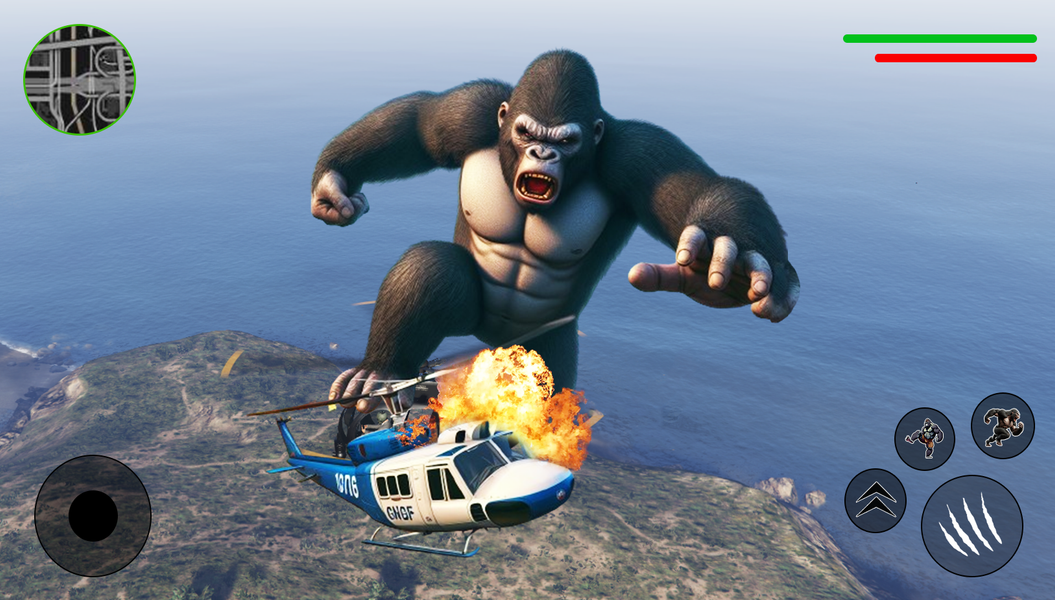 Gorilla Rope Hero Crime City - عکس بازی موبایلی اندروید