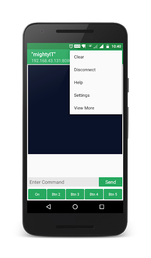 TCP Server - Image screenshot of android app