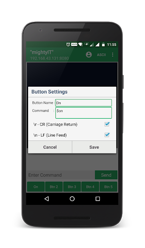TCP Server - Image screenshot of android app