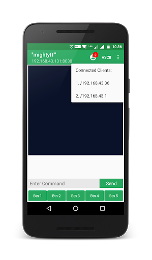 TCP Server - Image screenshot of android app