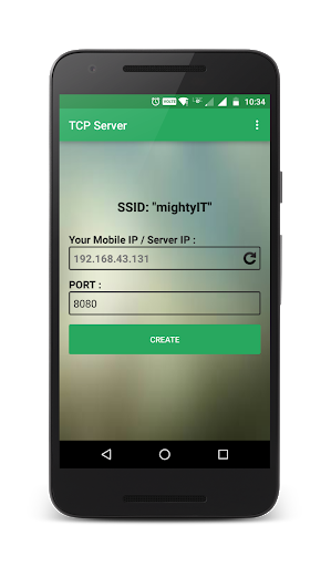 TCP Server - Image screenshot of android app