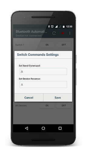 Bluetooth Automation HC-05 - Image screenshot of android app