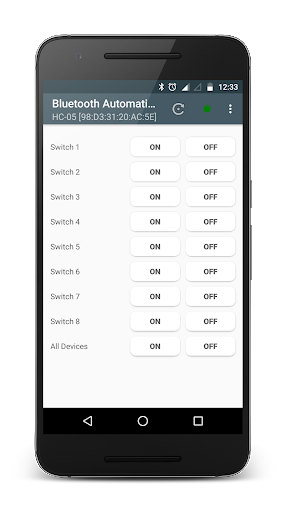 Bluetooth Automation HC-05 - Image screenshot of android app