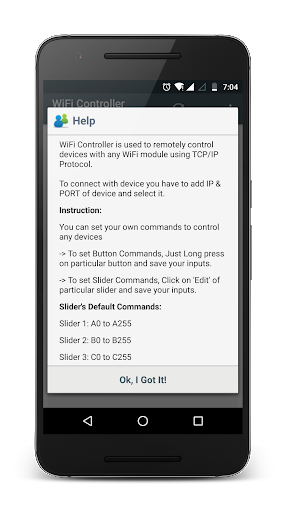 WiFi Controller ESP8266 - Image screenshot of android app
