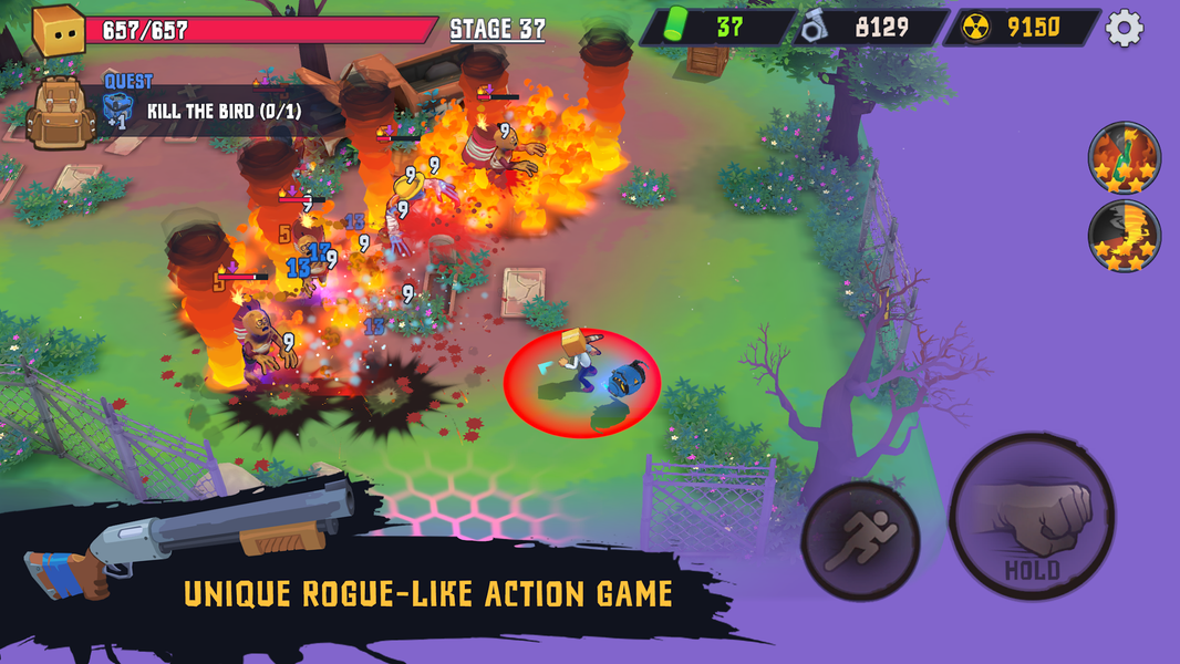 Box Head: Zombies Survivor! - Gameplay image of android game