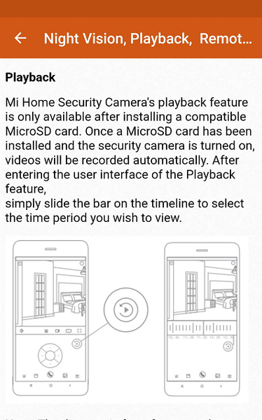 Mi Home Security Camera Guide - Image screenshot of android app