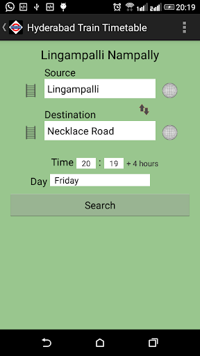 Hyderabad MMTS Train Timetable - عکس برنامه موبایلی اندروید
