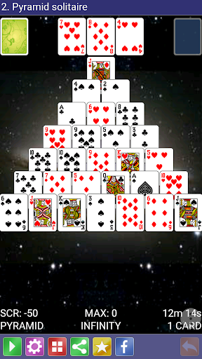 Pyramid Solitaire - Gameplay image of android game