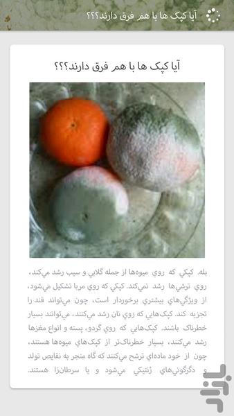 کپک غذا - Image screenshot of android app