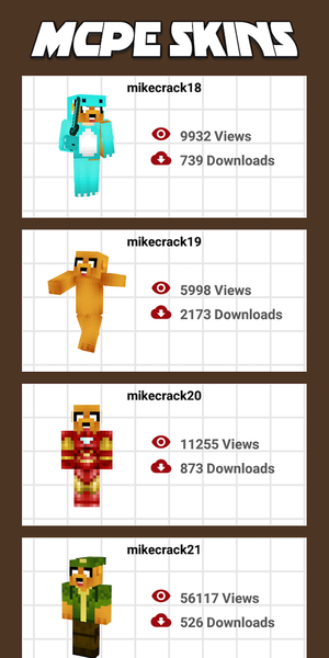 Skin Mikecrack For Minecraft - عکس برنامه موبایلی اندروید