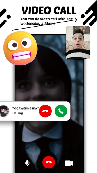 Wednesday Addams video call - عکس بازی موبایلی اندروید