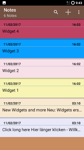 Notes app Android - عکس برنامه موبایلی اندروید