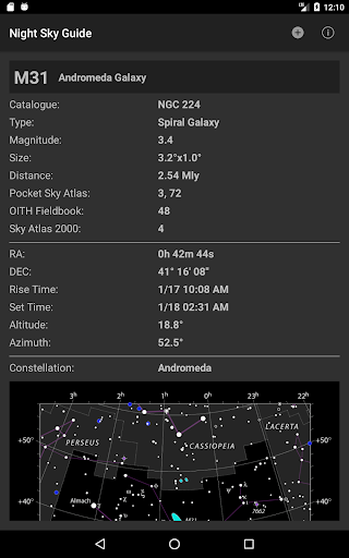 Night Sky Guide - عکس برنامه موبایلی اندروید