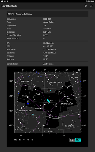 Night Sky Guide - عکس برنامه موبایلی اندروید