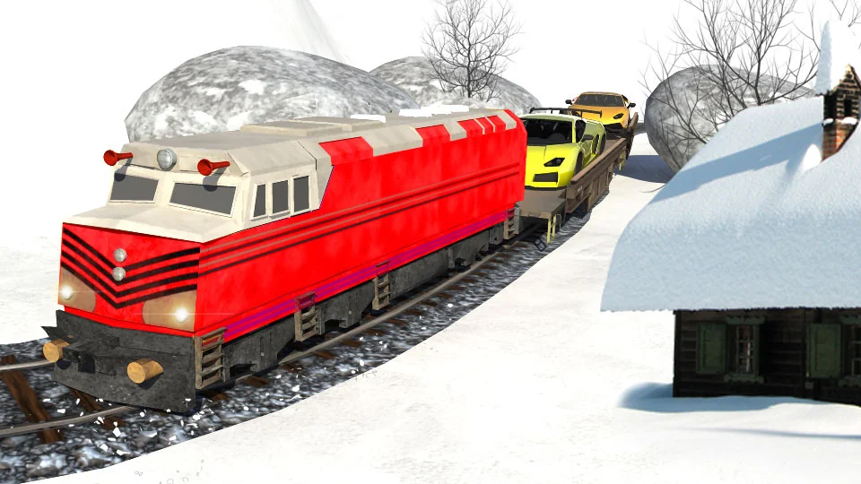 Cargo Transport Train Car Game - Gameplay image of android game