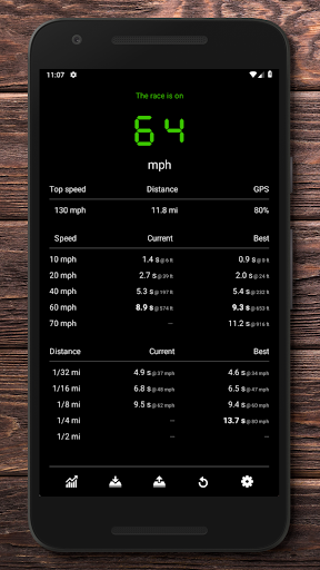 Drag Racer - car performance 0-60 mph 1/4 mile GPS - عکس برنامه موبایلی اندروید