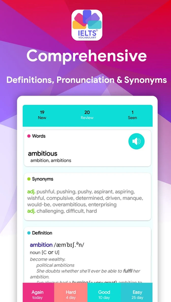 IELTS® Vocabulary Flashcards - Image screenshot of android app