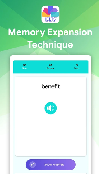 IELTS® Vocabulary Flashcards - Image screenshot of android app