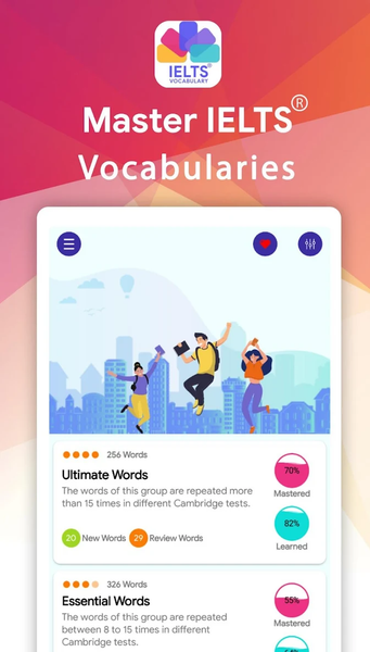 IELTS® Vocabulary Flashcards - عکس برنامه موبایلی اندروید