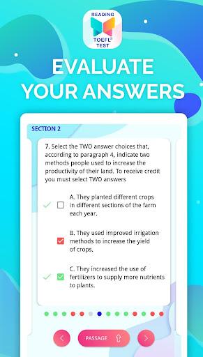 Reading - TOEFL® Prep Tests - Image screenshot of android app