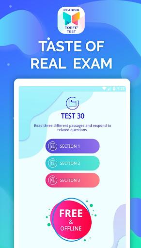 Reading - TOEFL® Prep Tests - Image screenshot of android app