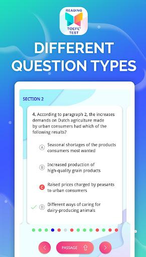 Reading - TOEFL® Prep Tests - Image screenshot of android app