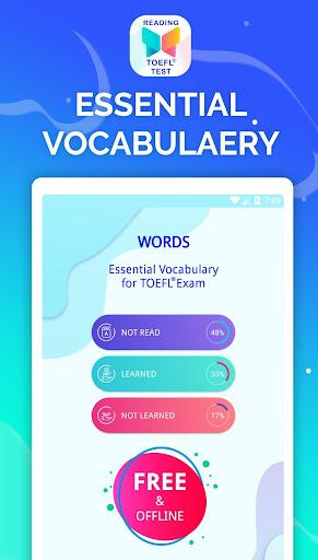 Reading - TOEFL® Prep Tests - Image screenshot of android app