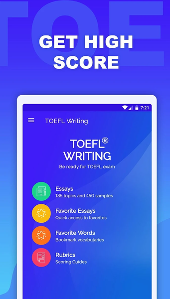 Writing - TOEFL® Essay 2024 - عکس برنامه موبایلی اندروید
