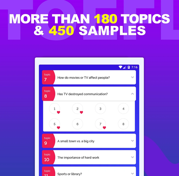 Writing - TOEFL® Essay 2025 - Image screenshot of android app