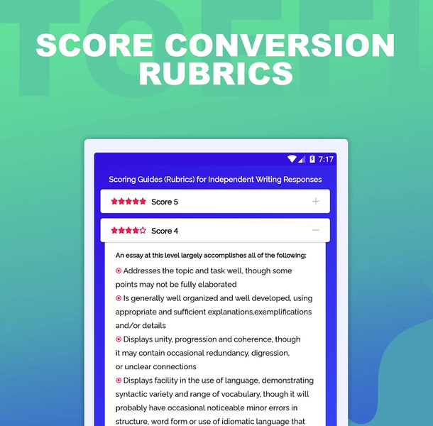 Writing - TOEFL® Essay 2025 - Image screenshot of android app