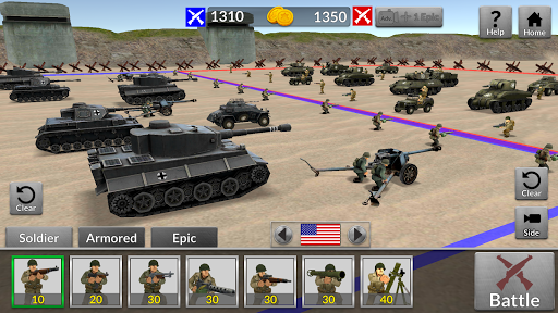 WW2 Battle Simulator - عکس بازی موبایلی اندروید