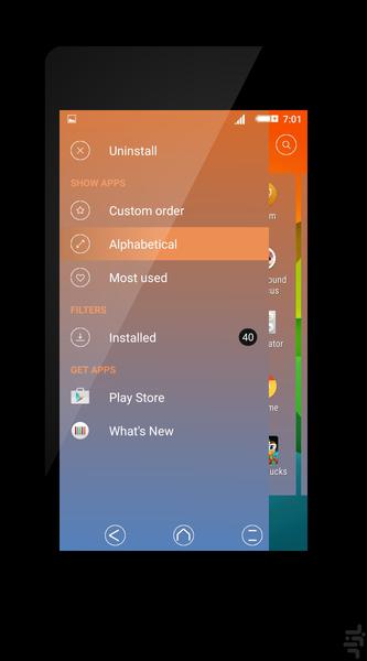 پوسته Os Xperia گوشی های اکسپریا - Image screenshot of android app