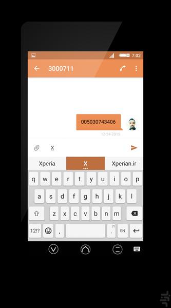 پوسته Os Xperia گوشی های اکسپریا - Image screenshot of android app