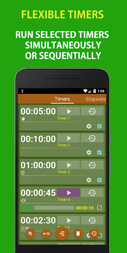 Multi Timer and Stopwatch Free - عکس برنامه موبایلی اندروید