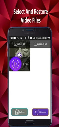 Deleted Video Recovery - Image screenshot of android app