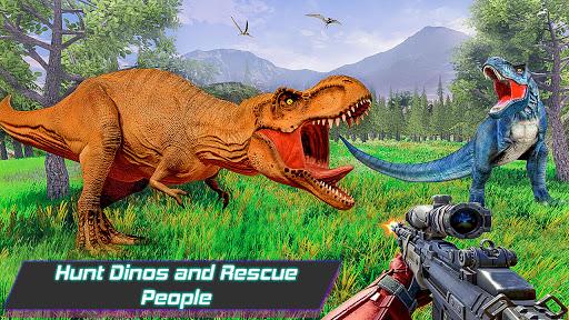 Wild Dinosaurs Hunting 3D - Animal shooting Games - Gameplay image of android game