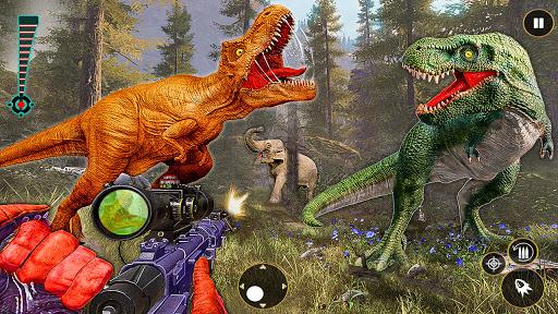 Wild Dinosaurs Hunting 3D - Animal shooting Games - Gameplay image of android game