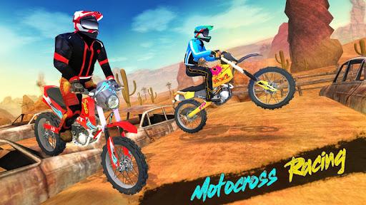 Motocross Racing Dirt Bike Sim - Gameplay image of android game