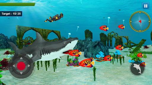 Shark Attack Sim: Hunting Game - Gameplay image of android game