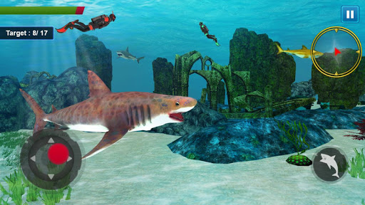 Shark Attack Simulator: New Hunting Game - Gameplay image of android game