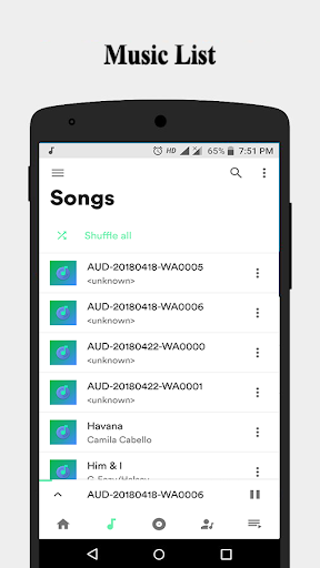 Music - MX Mp3 Player - Image screenshot of android app