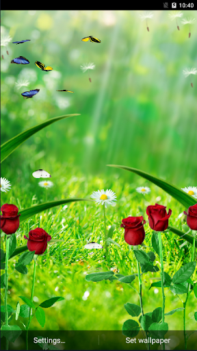 Garden Live Wallpaper - Image screenshot of android app