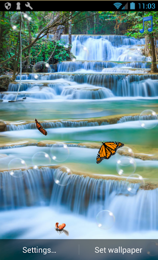 Waterfall Live Wallpaper - Image screenshot of android app