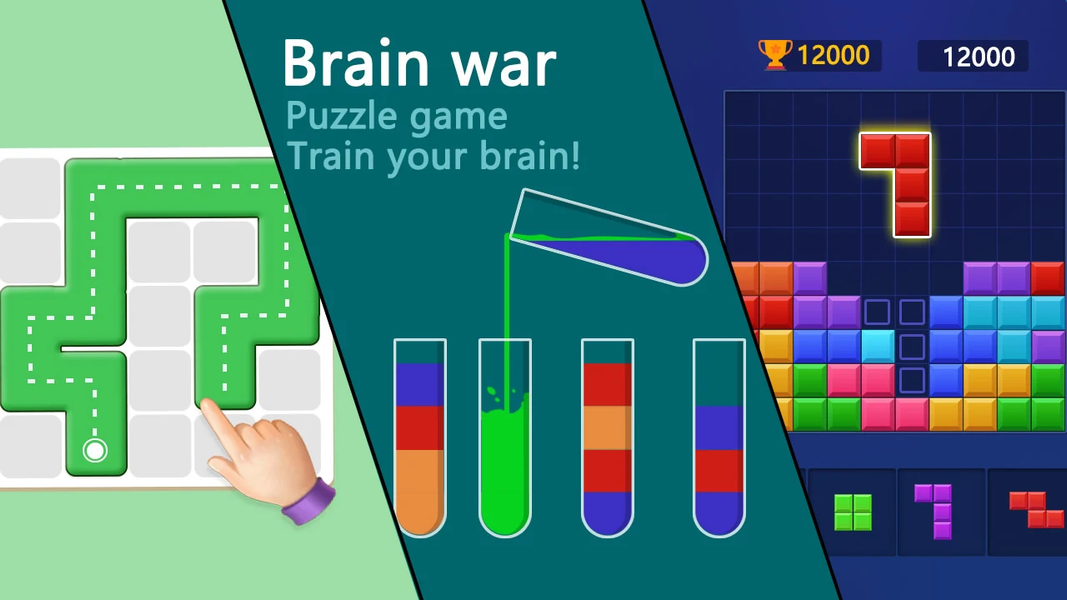 Brain war - puzzle game - Gameplay image of android game