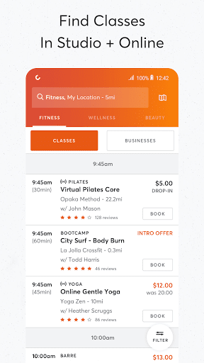 Mindbody: Fitness, Salon & Spa - عکس برنامه موبایلی اندروید