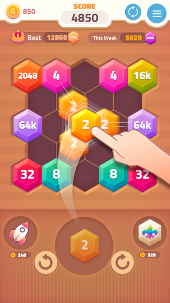 Merge Puzzle Box: Number Games - Gameplay image of android game