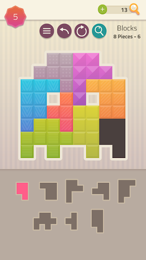 Polygrams - Tangram Puzzles - Gameplay image of android game