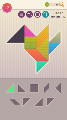 Polygrams - Tangram Puzzles - Gameplay image of android game