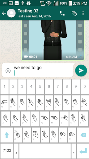 ASL Keyboard - عکس برنامه موبایلی اندروید